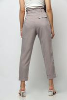 نتشي بنطلون كلاسيك هاي ويست طويل نسائي