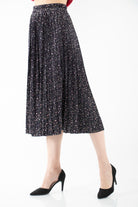 نتشي تنورة ميدي مشجرة بليسيه