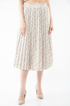 نتشي تنورة ميدي مشجرة بليسيه