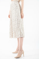 نتشي تنورة ميدي مشجرة بليسيه