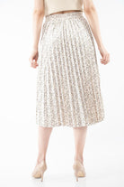 نتشي تنورة ميدي مشجرة بليسيه