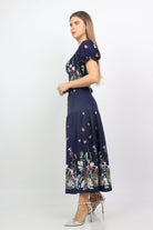 نتشي بلوزة مشجرة نص كم نسائية