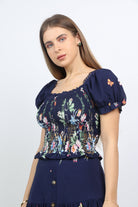 نتشي بلوزة مشجرة نص كم نسائية