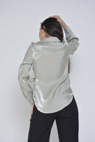 نتشي بلوزة رسمية نسائية برباط علي الخصر