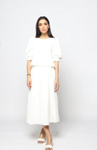 نتشي بلوزة رسمية سادة نص كم بف نسائي