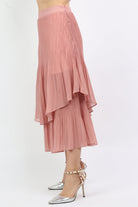 نتشي تنورة طبقات نسائية شيفون