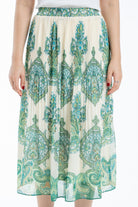 نتشي تنورة ميدي طبقتين مشجرة نسائية