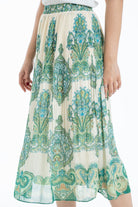 نتشي تنورة ميدي طبقتين مشجرة نسائية