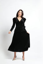 نتشي تنورة ماكسي سادة واسعة نسائي