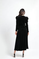 نتشي تنورة ماكسي سادة واسعة نسائي