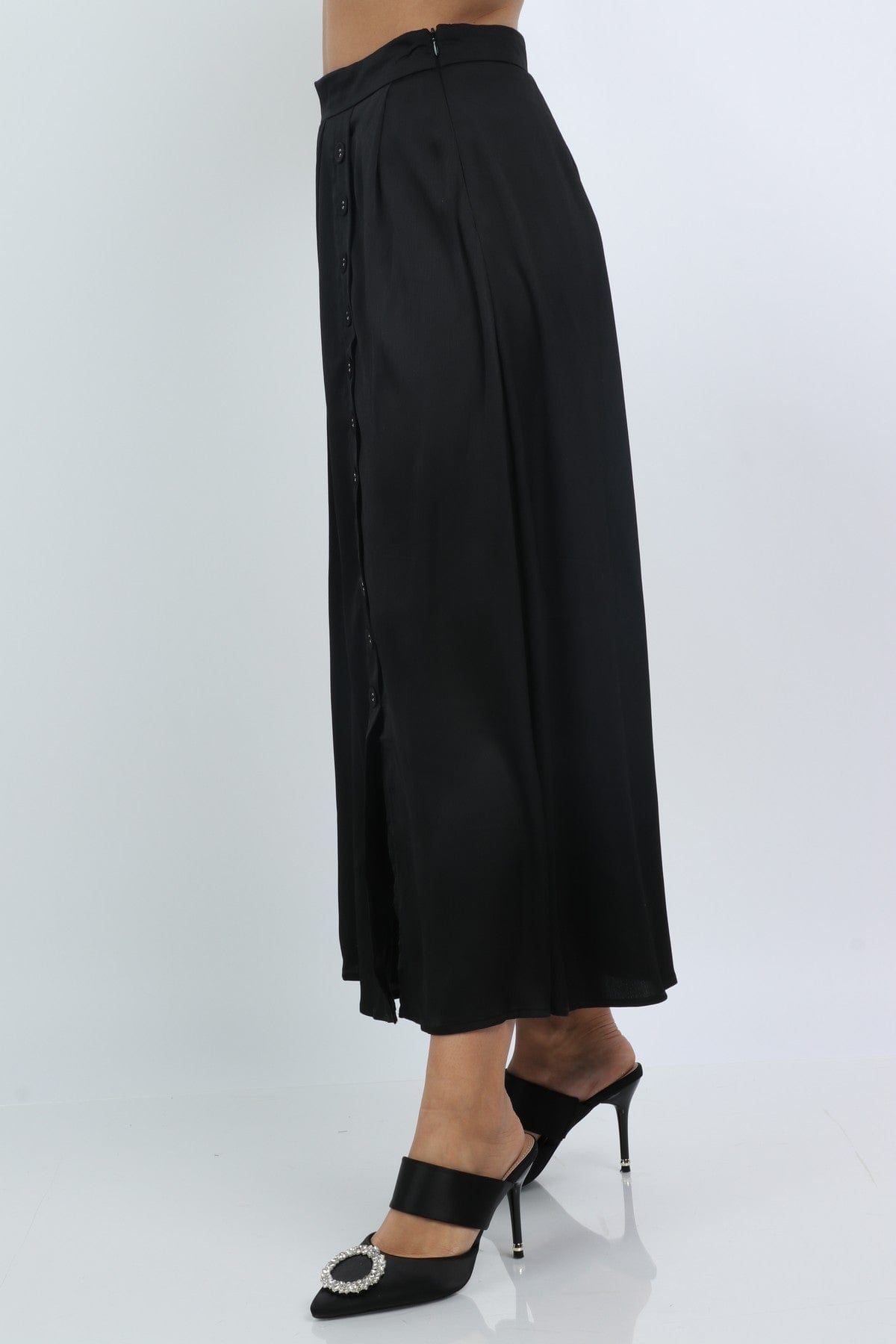 نتشي تنورة طويلة نسائية بخصر عالي