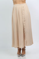 نتشي تنورة طويلة نسائية بخصر عالي