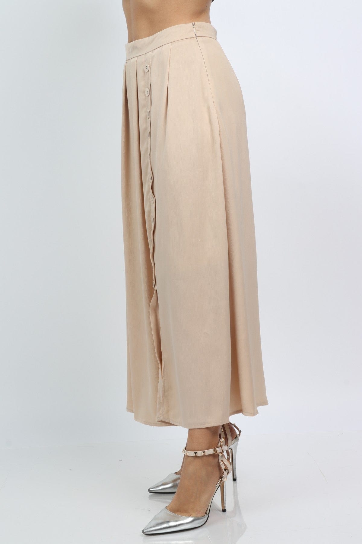 نتشي تنورة طويلة نسائية بخصر عالي