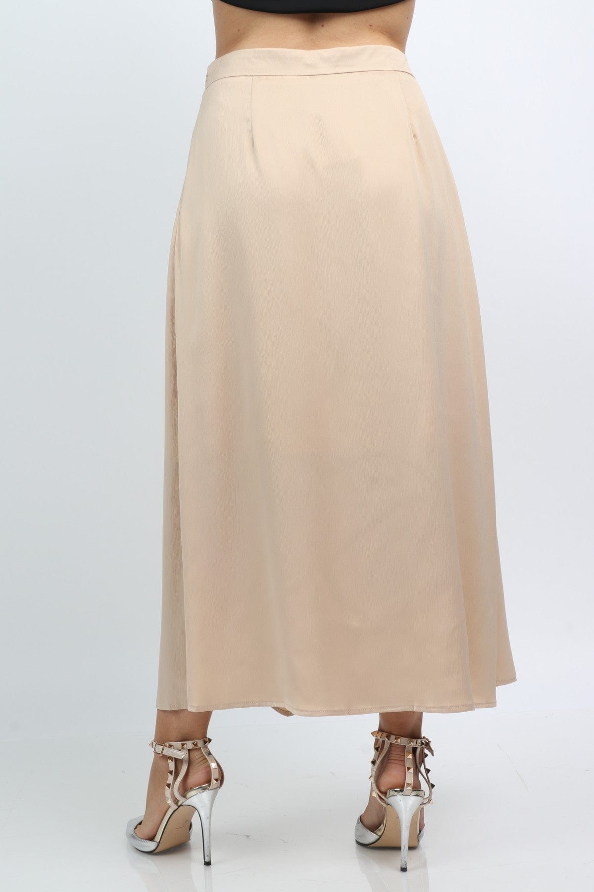 نتشي تنورة طويلة نسائية بخصر عالي