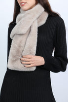 ميكا وشاح صغير فرو نسائي