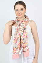 ميكا وشاح منقوش نسائي