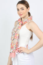 ميكا وشاح منقوش نسائي