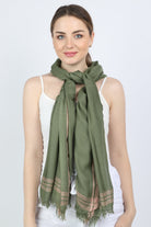 ميكا سكارف رقبة سادة نسائي