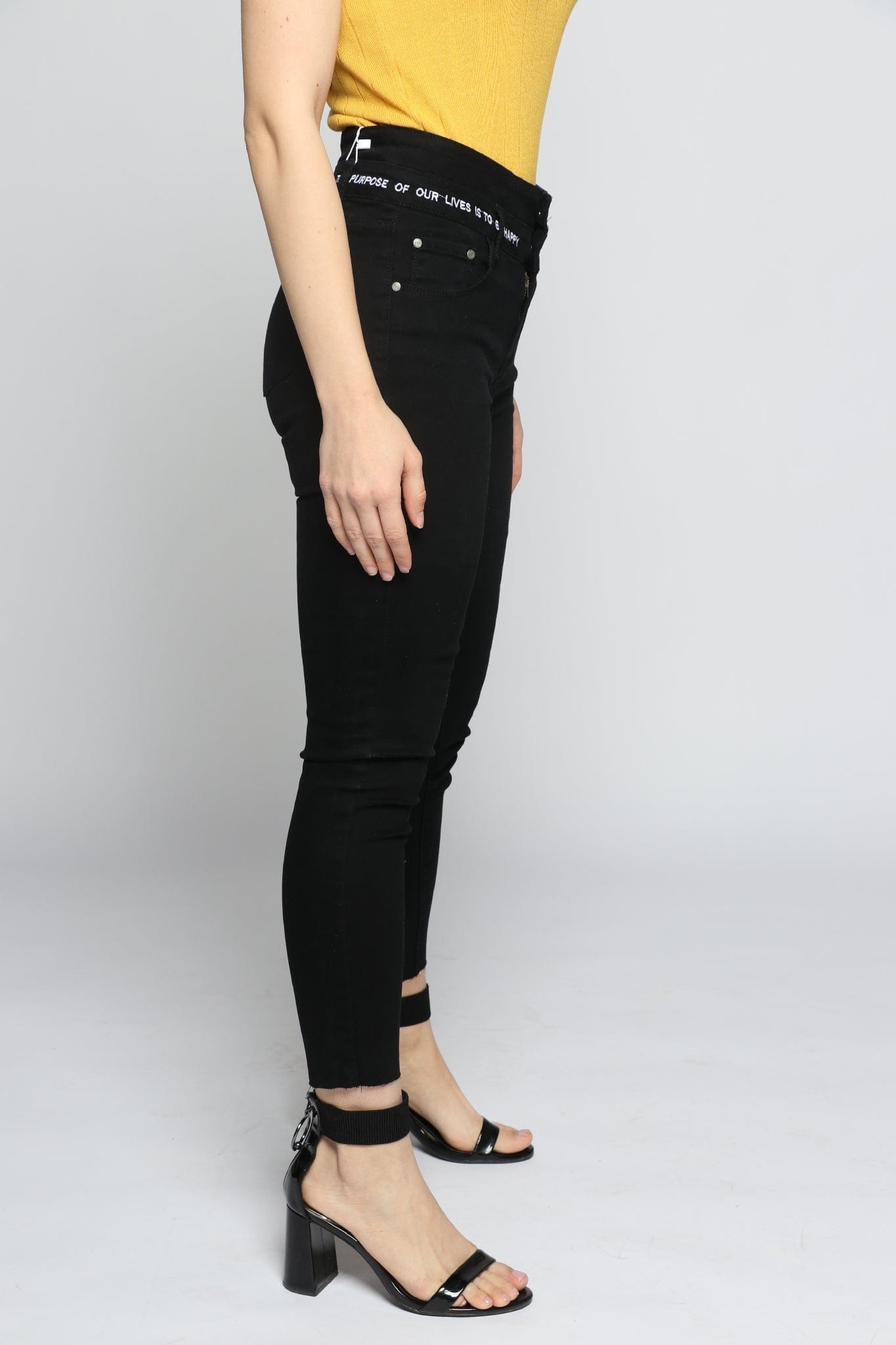 ميكا بنطلون سكيني طويل خصر مرتفع نسائي