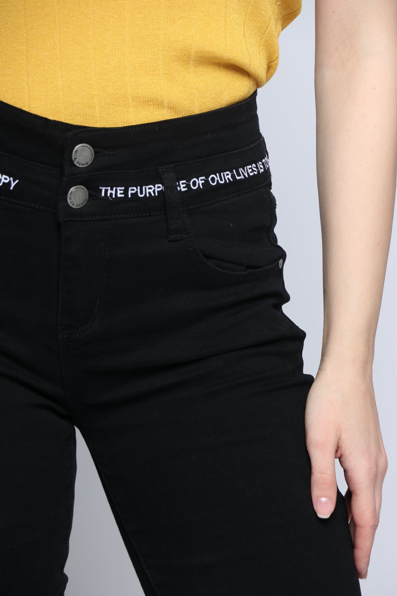 ميكا بنطلون سكيني طويل خصر مرتفع نسائي