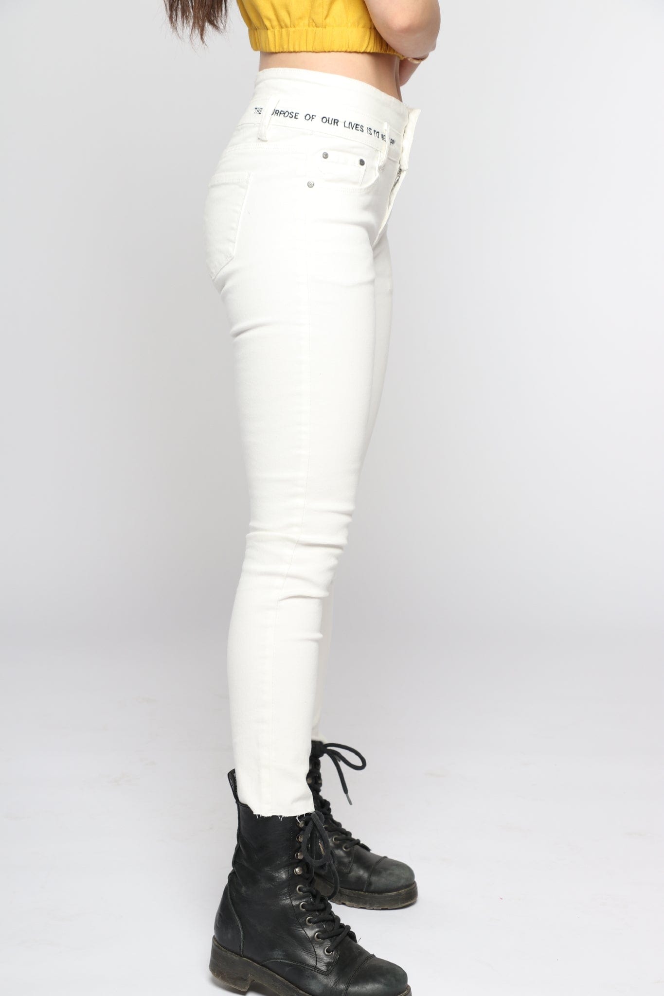 ميكا بنطلون سكيني طويل خصر مرتفع نسائي