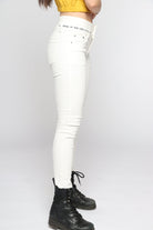 ميكا بنطلون سكيني طويل خصر مرتفع نسائي