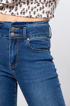 ميكا بنطلون سادة هاي ويست سكيني طويل نسائي