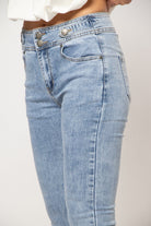 ميكا بنطلون جينز سكيني هاي ويست طويل نسائي