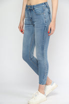 ميكا بنطلون جينز بخصر مرتفع سكيني طويل نسائي