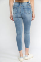 ميكا بنطلون جينز بخصر مرتفع سكيني طويل نسائي