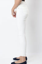 ميكا بنطلون جينز سكيني سادة طويل خصر مرتفع نسائي