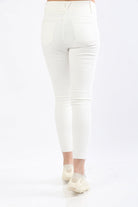 ميكا بنطلون جينز سكيني هاي ويست بزرارين طويل نسائي