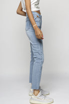 ميكا بنطلون جينز بوي فريند طويل نسائي