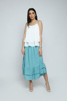 ميكا بلوزة صيفي نسائية بحمالات