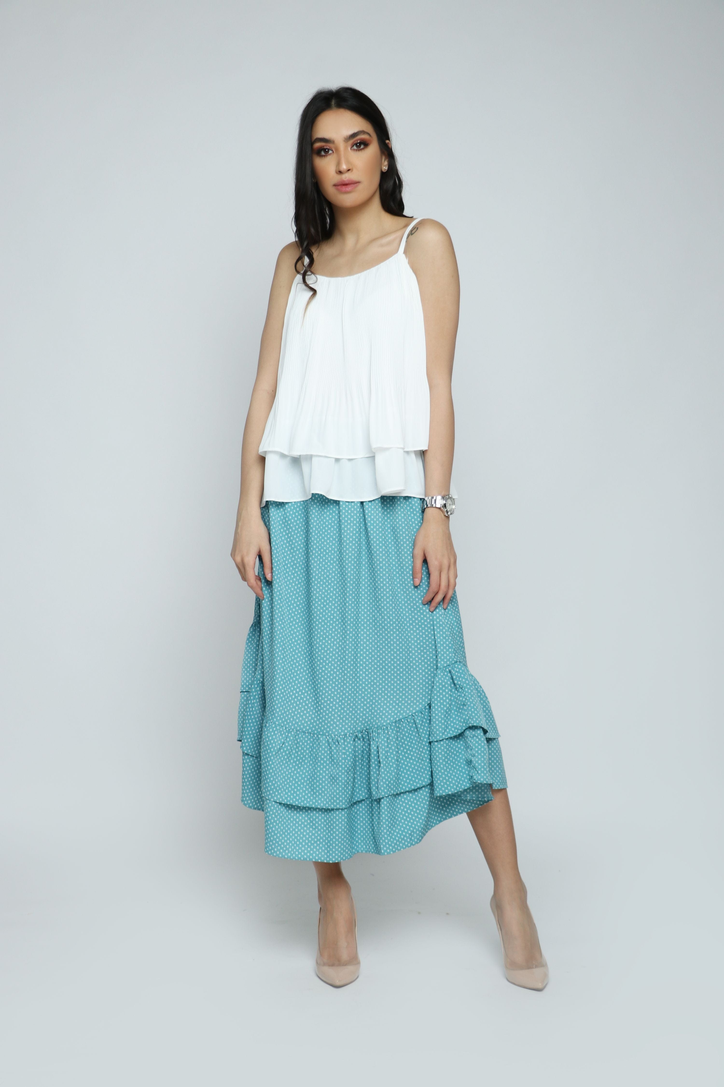 ميكا بلوزة صيفي نسائية بحمالات