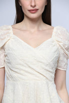 ميكا بلوزة مخصرة متداخلة الصدر نص كم بف نسائي