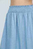 ميكا تنورة طويلة هاي ويست منفوشة مكشكشة من أسفل نسائية