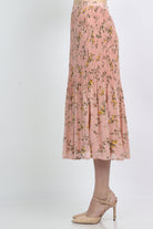 ميكا تنورة ميدي مشجرة بليسية