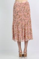 ميكا تنورة ميدي مشجرة بليسية