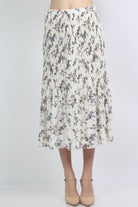 ميكا تنورة ميدي مشجرة بليسية