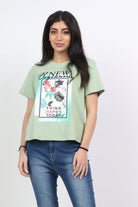 ميكا بلوزة قطن رقبة دائرية نص كم نسائي