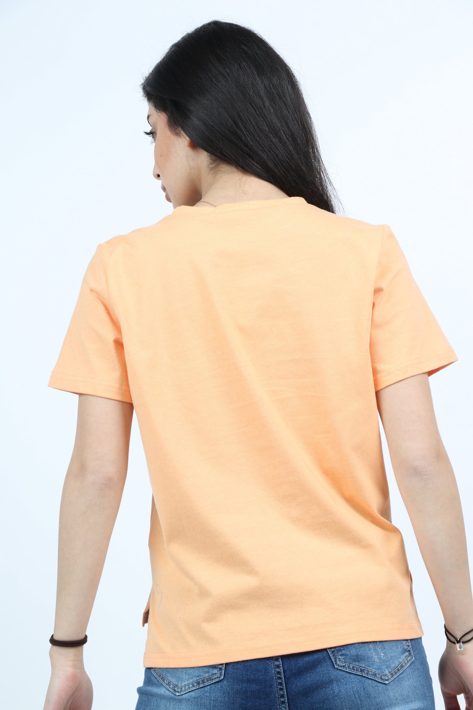 ميكا بلوزة قطن كم قصير نسائي