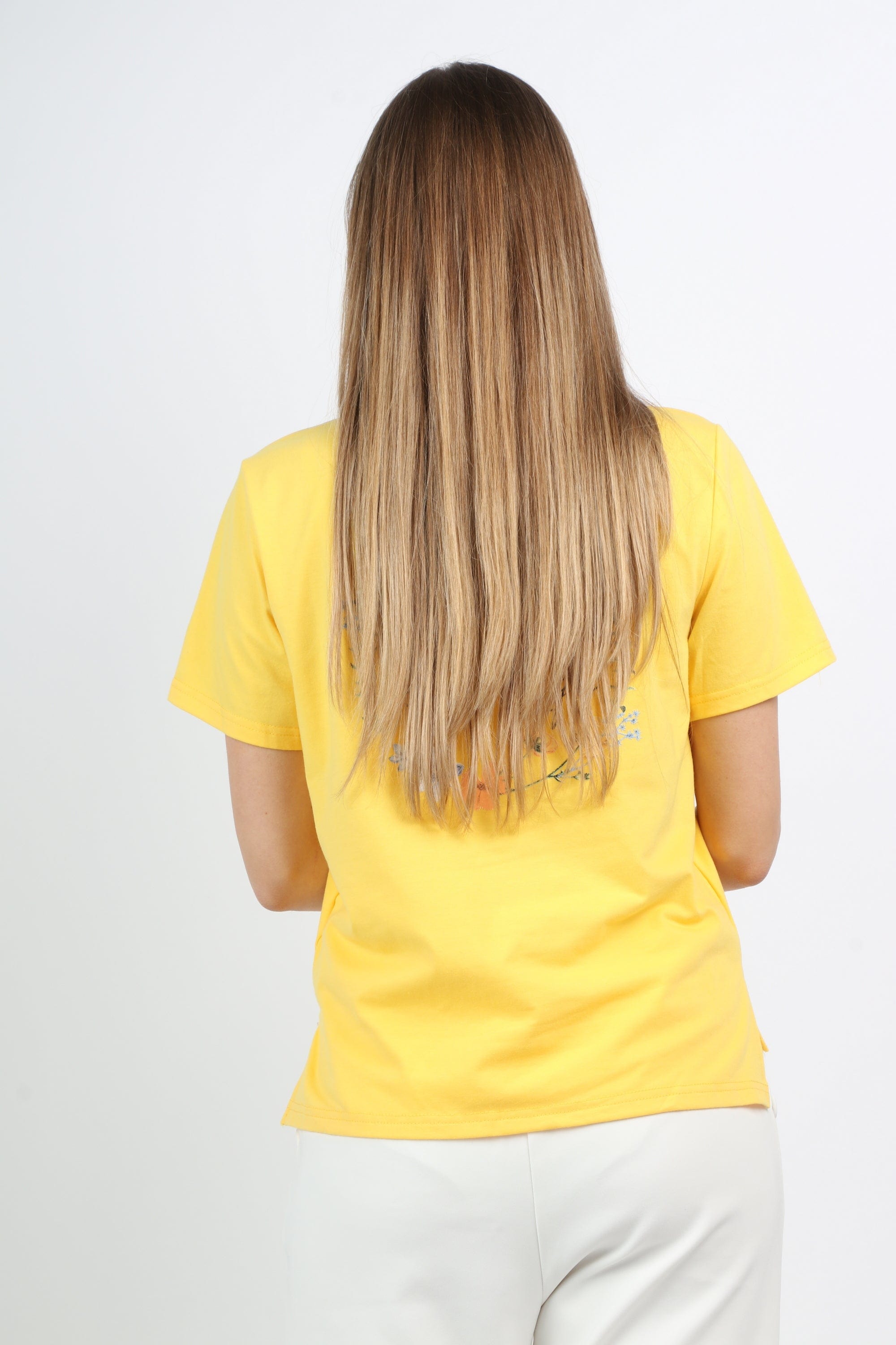 ميكا بلوزة قطنية كم قصير نسائي