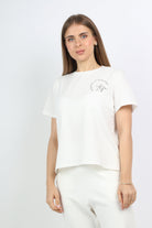 ميكا بلوزة قطنية كم قصير نسائي