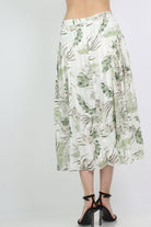 ميكا تنورة ميدي مشجرة بيليسيه مزينة بكشكش من الجانبين