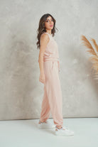 ميكا بلوزة قصيرة سادة كت برقبة دائرية نسائي