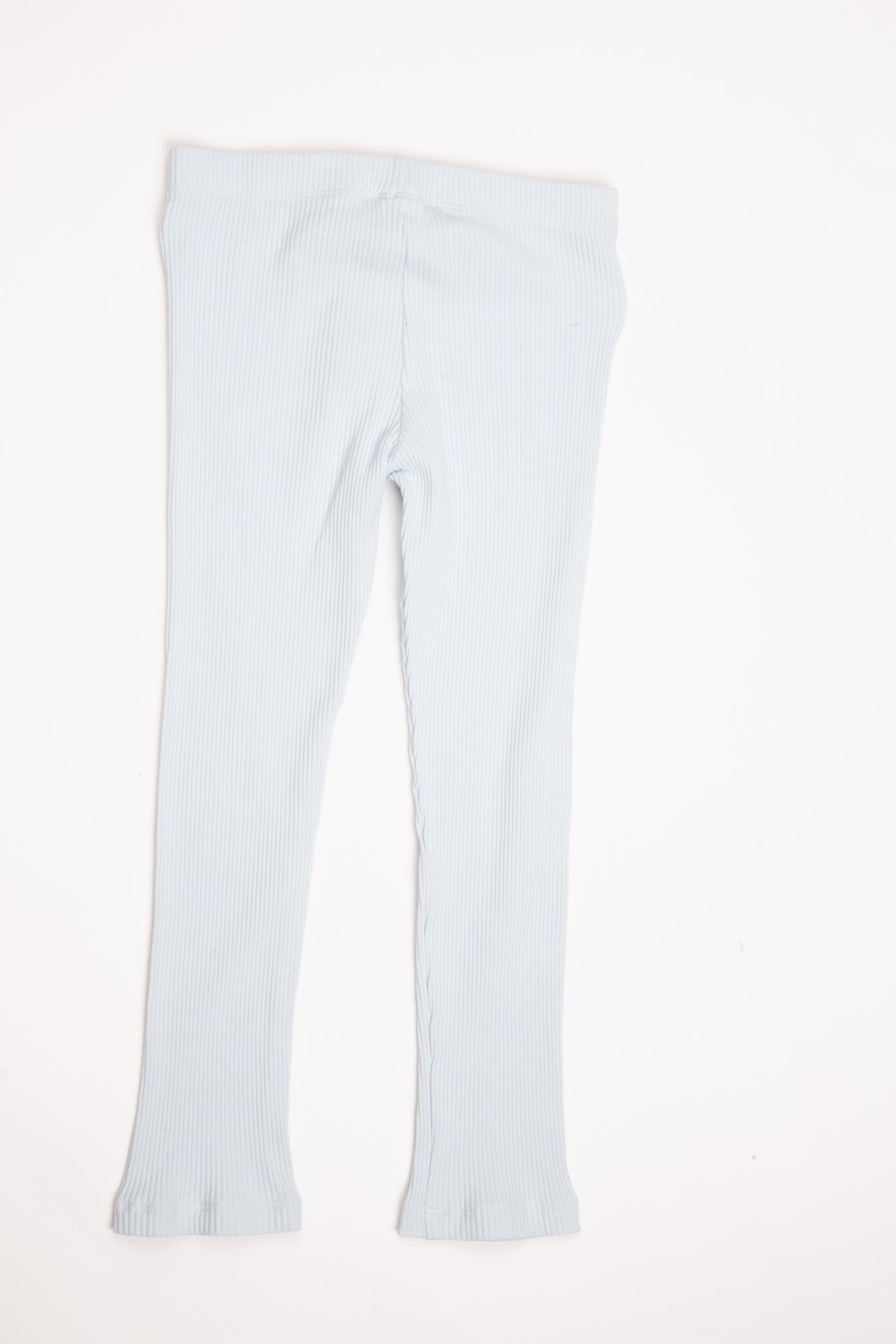 جينجرسنابس بنطلون بناتي مضلع خصر مرتفع أزرق