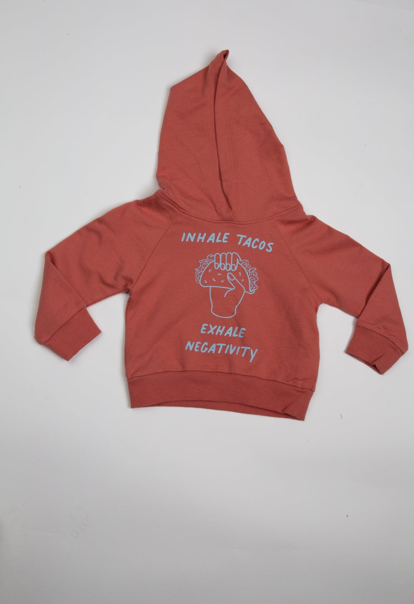 جينجرسنابس هودي بطبعة أمامية كم طويل وقبعة رضع أولادي أحمر