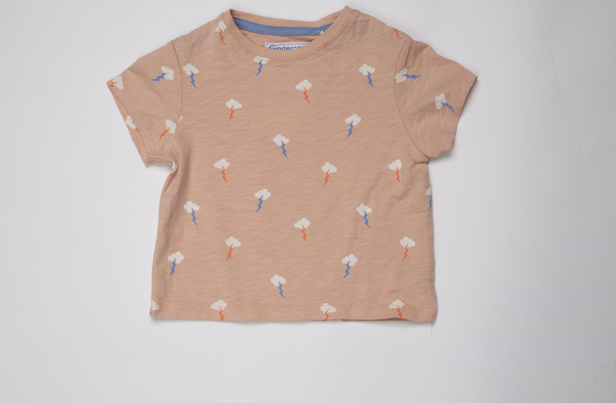 جينجرسنابس تي شيرت ولادي بنقشة سحاب وردي