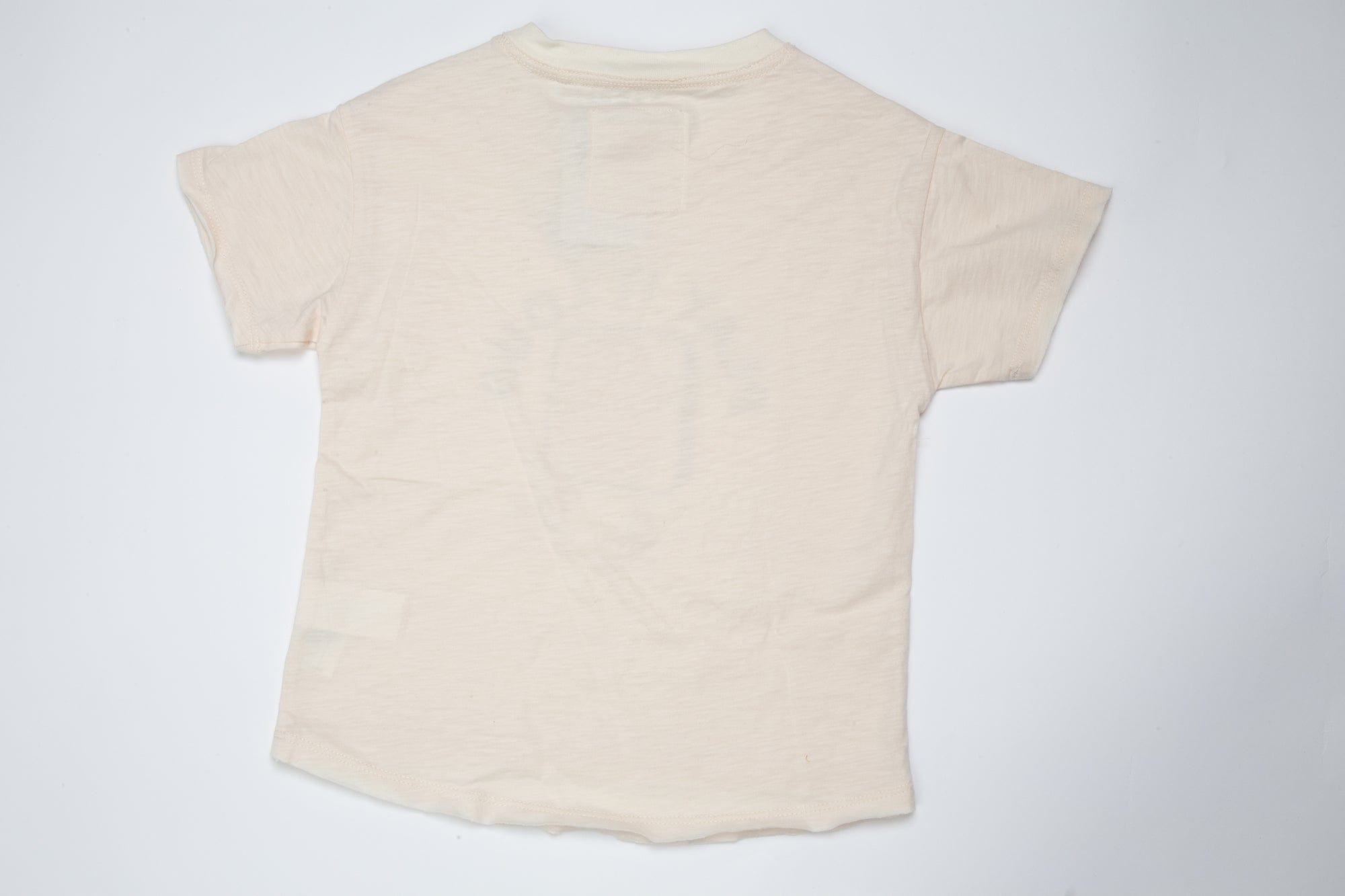 جينجرسنابس تي شيرت ولادي بطبعة أمامية البيج